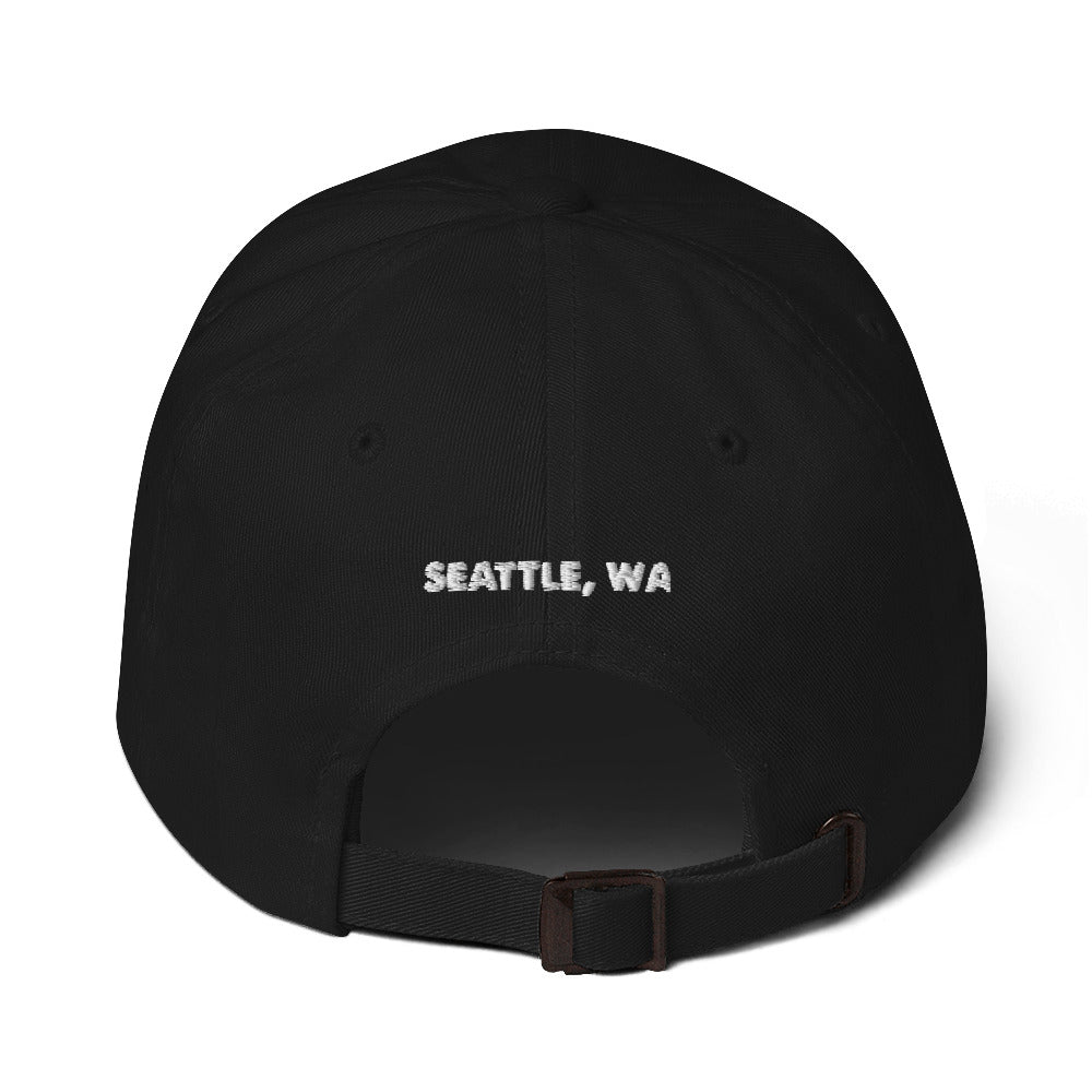 dad hat w/white stitch