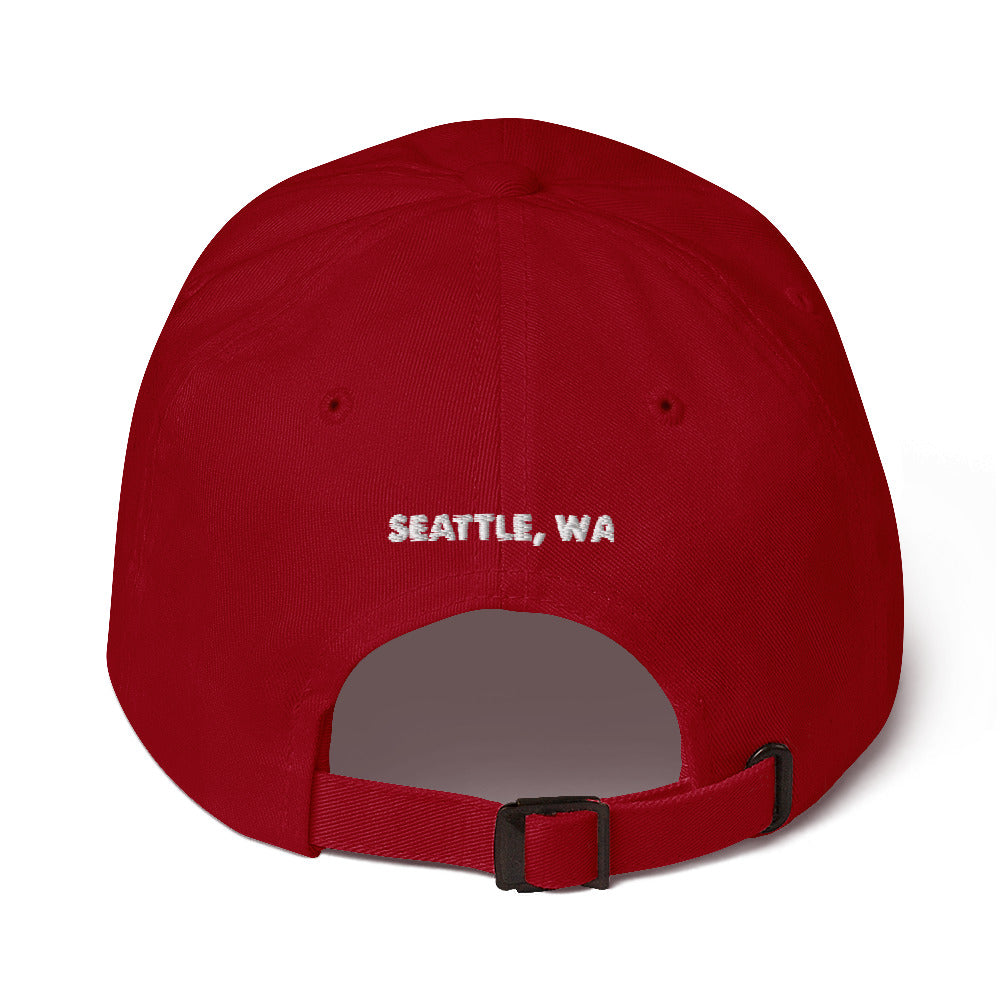 dad hat w/white stitch