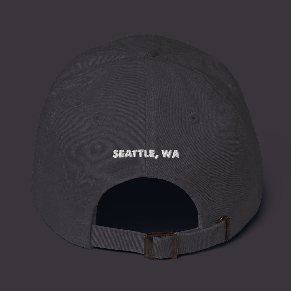 dad hat w/white stitch