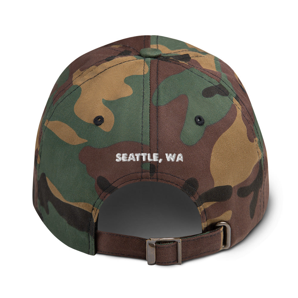 dad hat w/white stitch