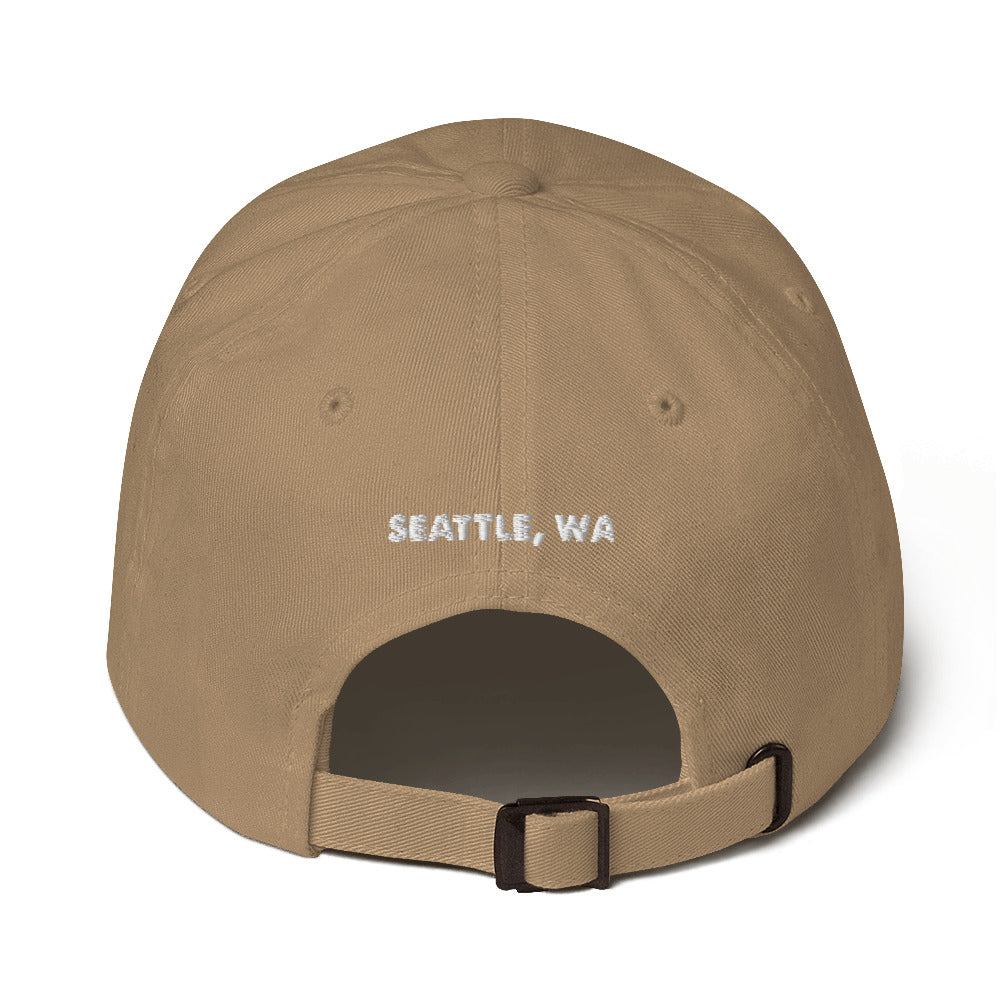 dad hat w/white stitch
