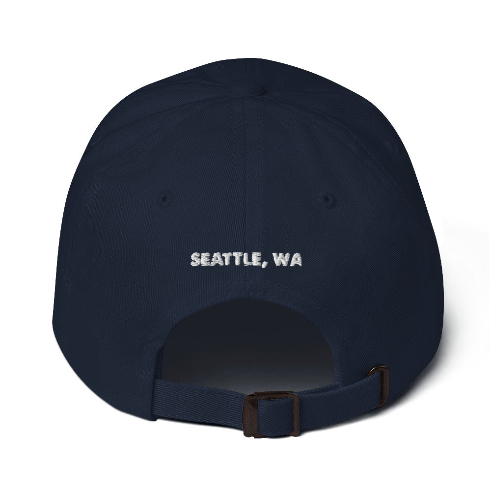 dad hat w/white stitch