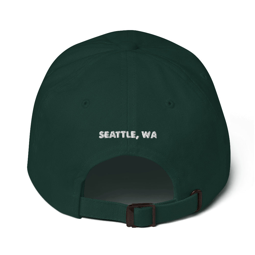 dad hat w/white stitch