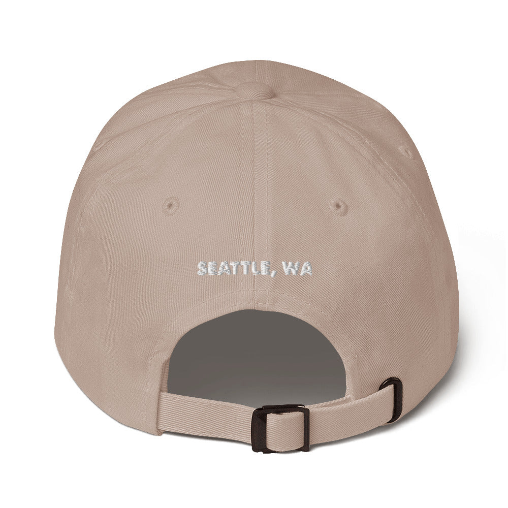 dad hat w/white stitch