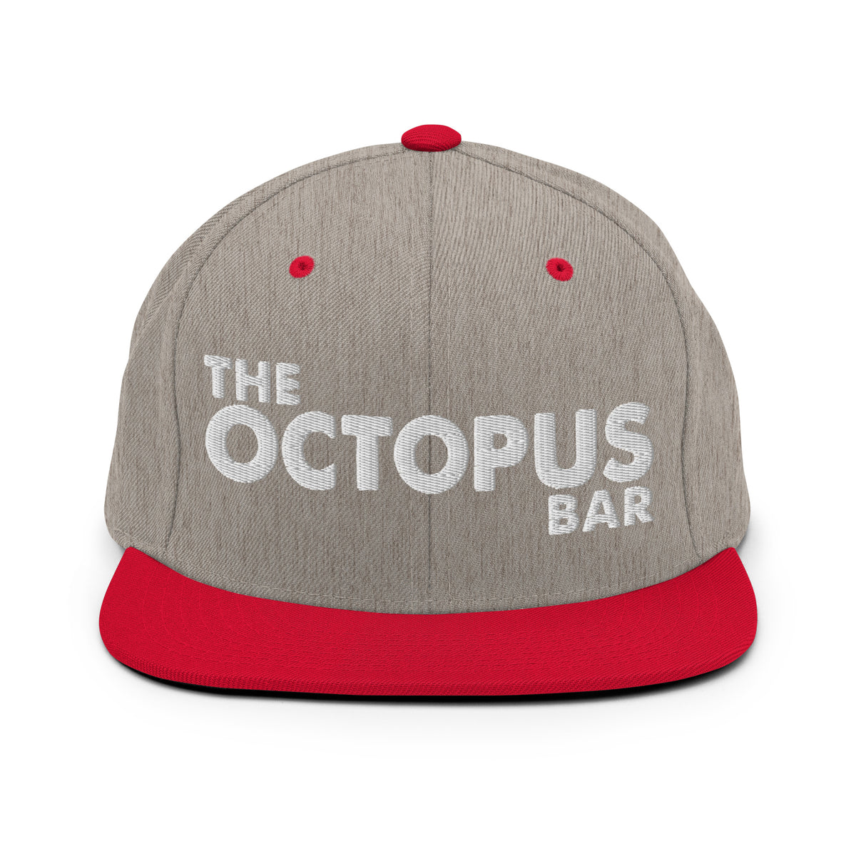 the octopus bar snapback hat w/white stitch