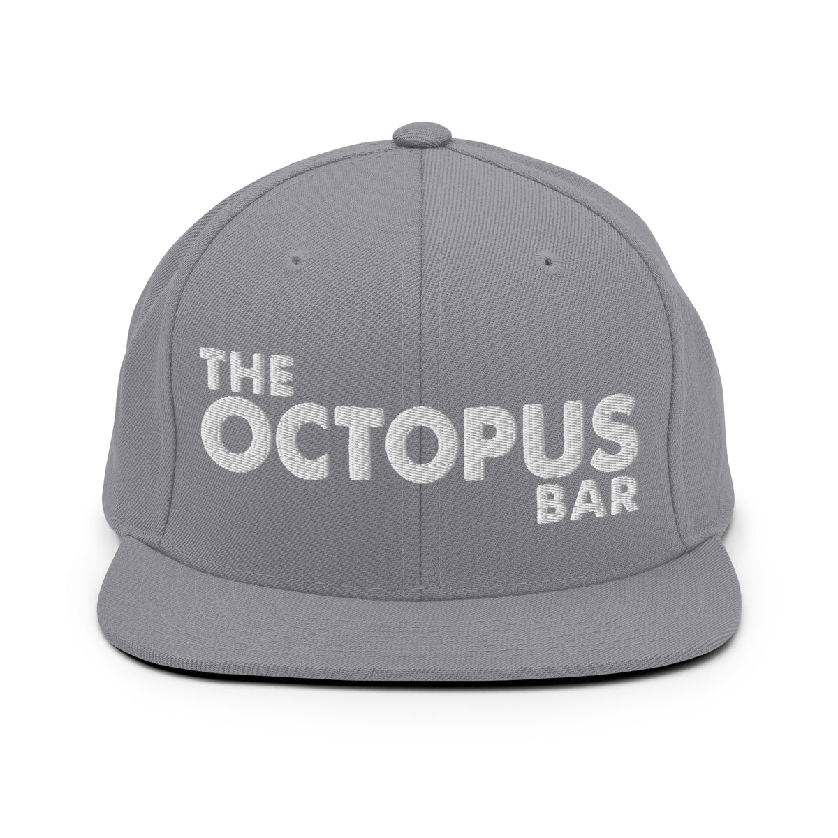 the octopus bar snapback hat w/white stitch