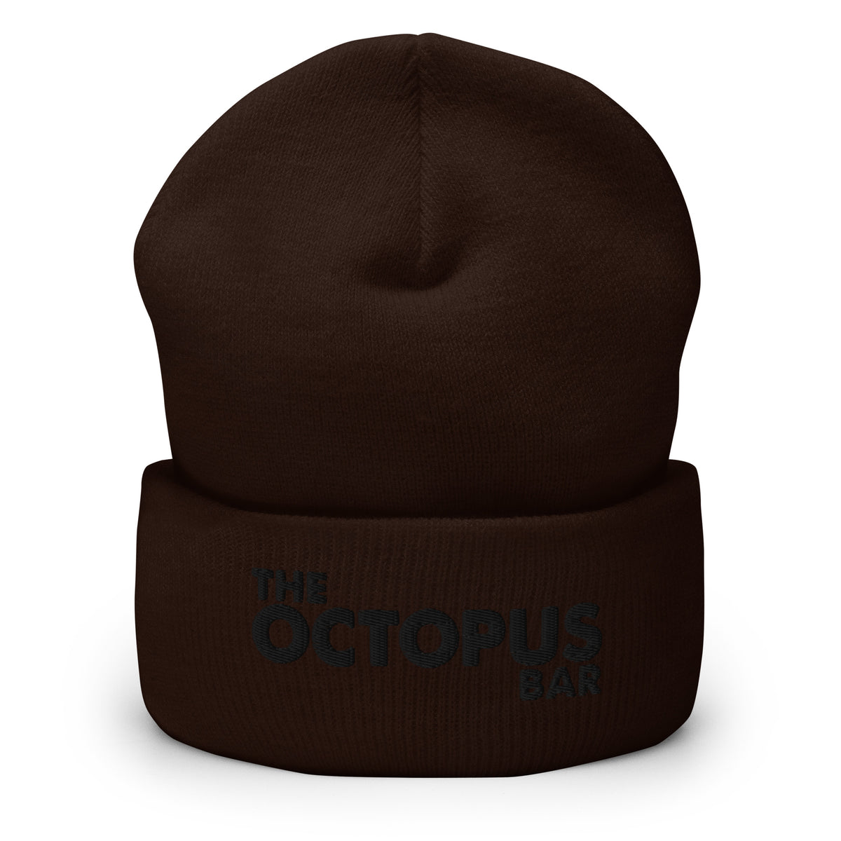 cuffed beanie w/black stitch