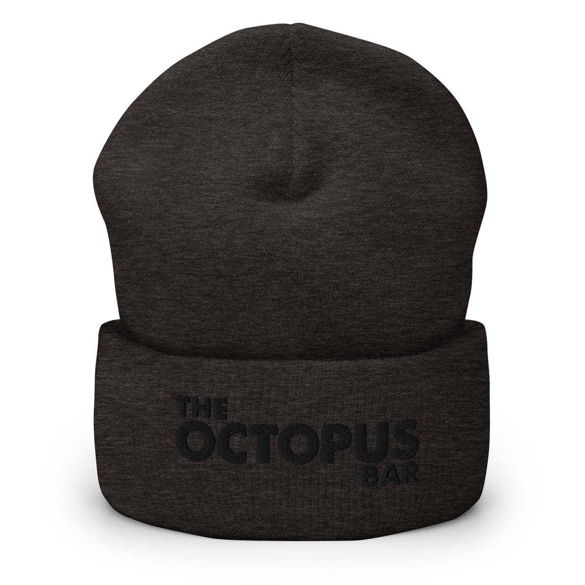 cuffed beanie w/black stitch