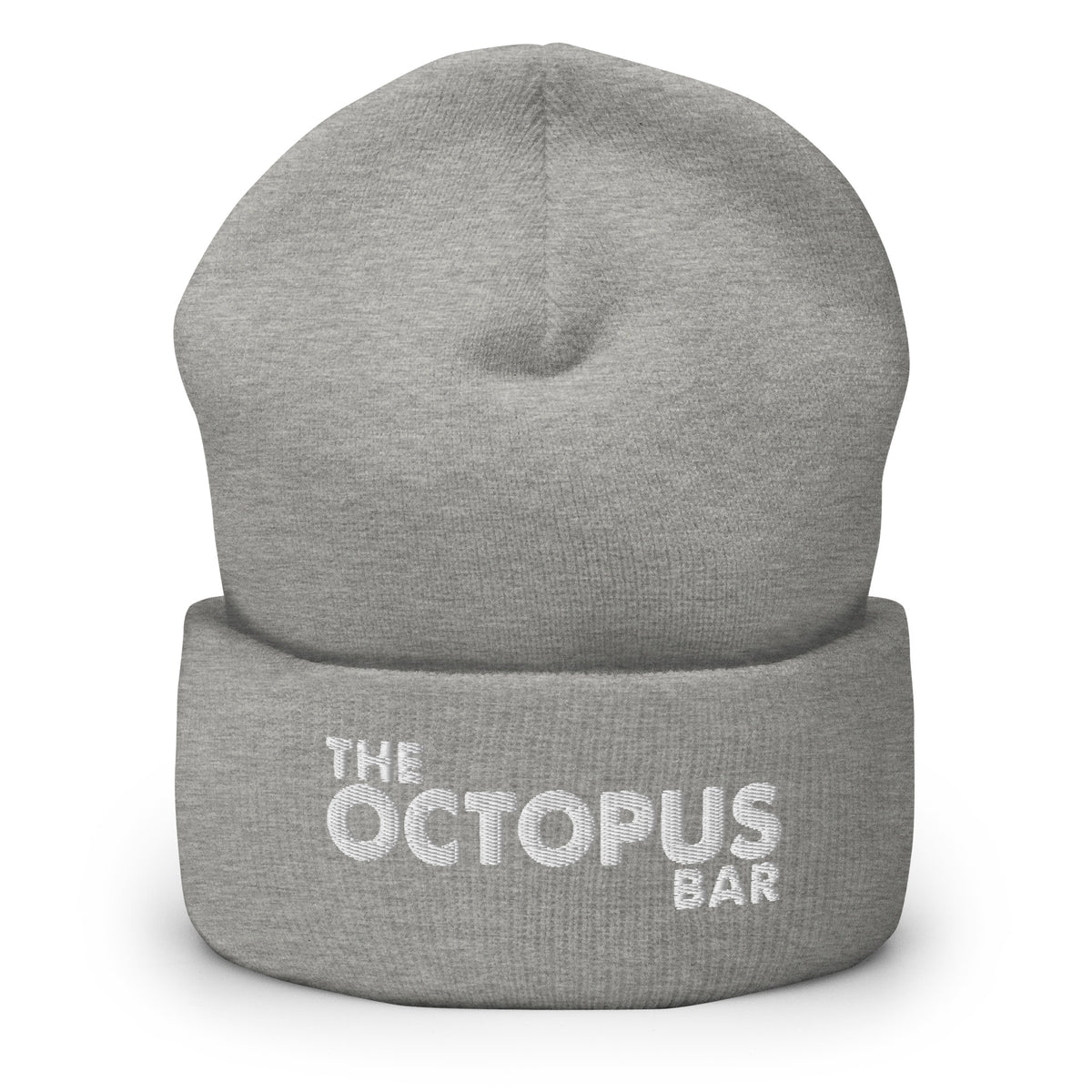 cuffed beanie w/white stitch