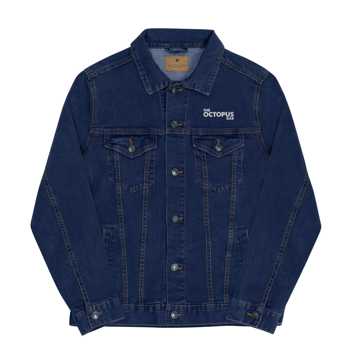 salty fresh queer as fuck embroidered denim jacket