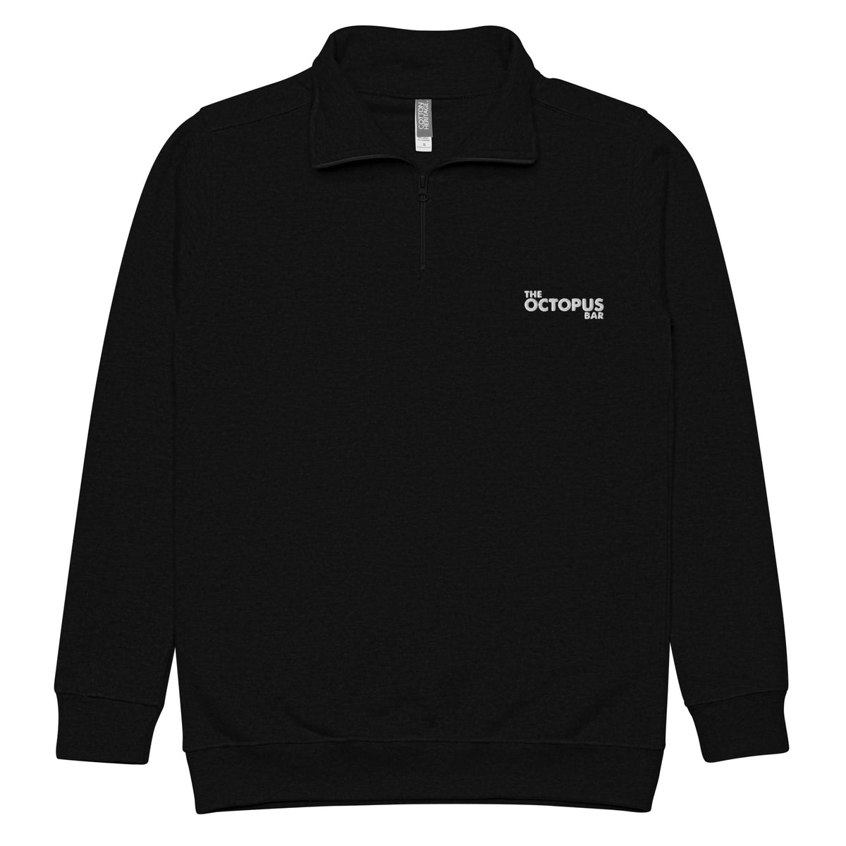 salty fresh queer as fuck embroidered fleece pullover