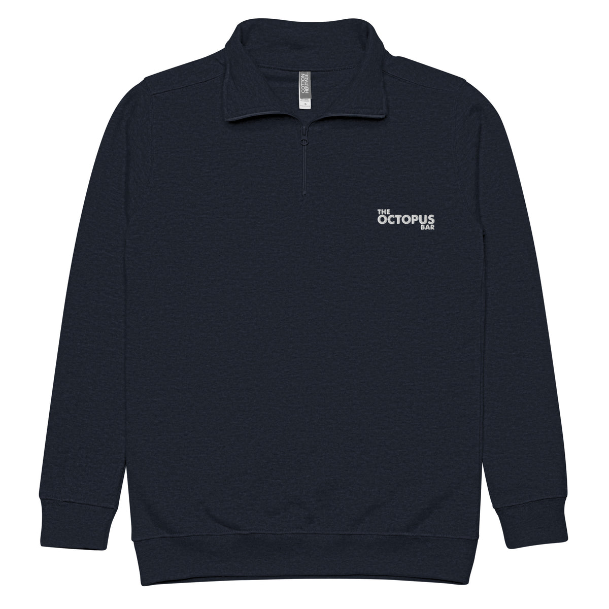 salty fresh queer as fuck embroidered fleece pullover
