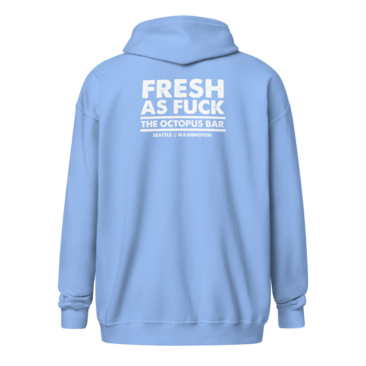 fresh as fuck zip up hoodie
