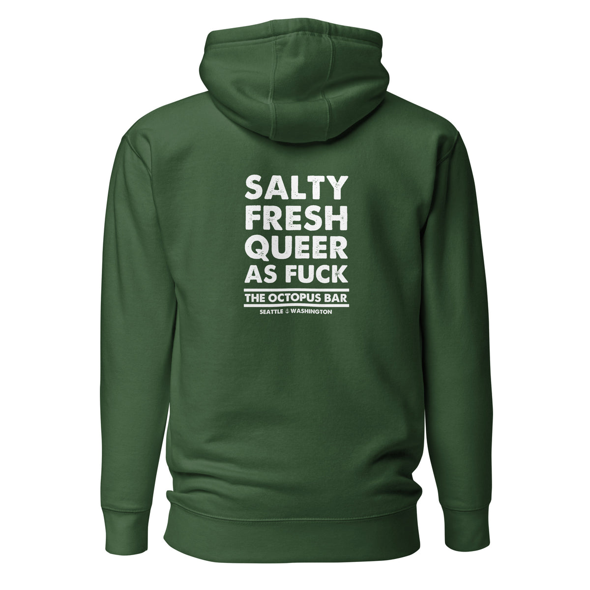 salty fresh queer as fuck hoodie