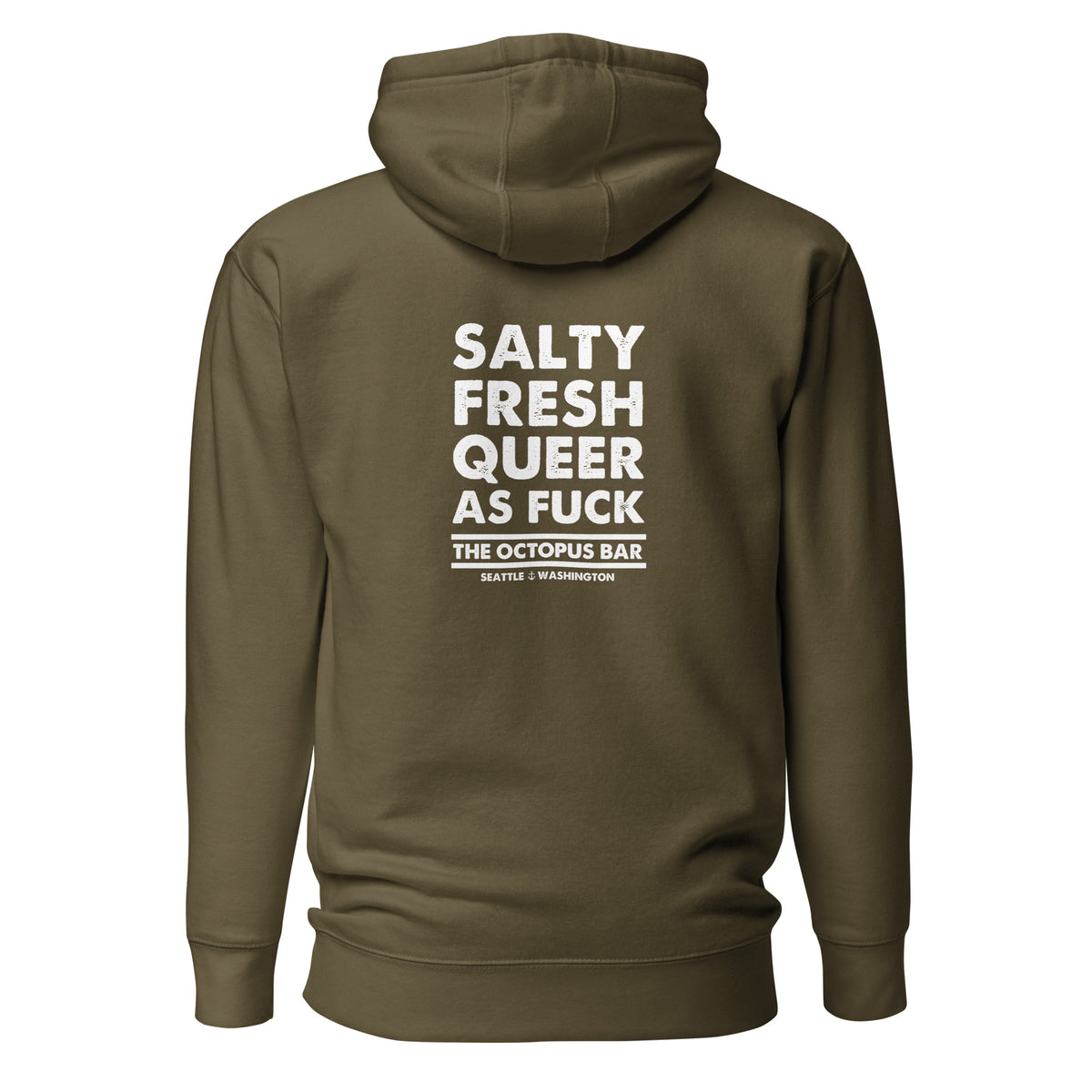salty fresh queer as fuck hoodie