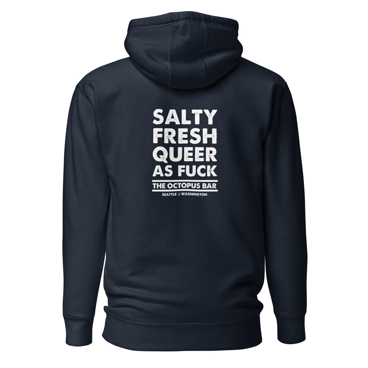 salty fresh queer as fuck hoodie