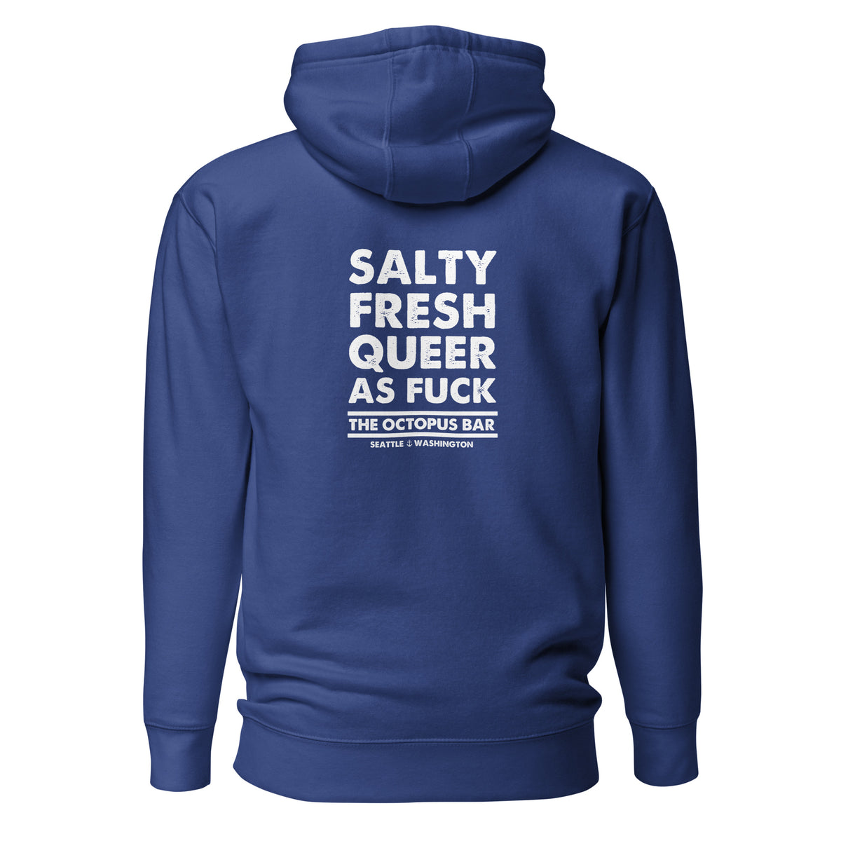 salty fresh queer as fuck hoodie