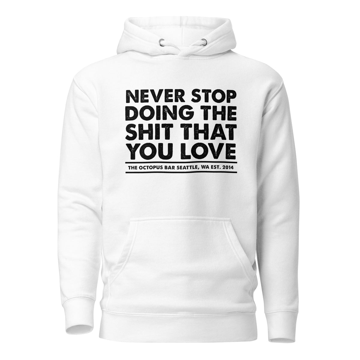 black never stop anniversary hoodie