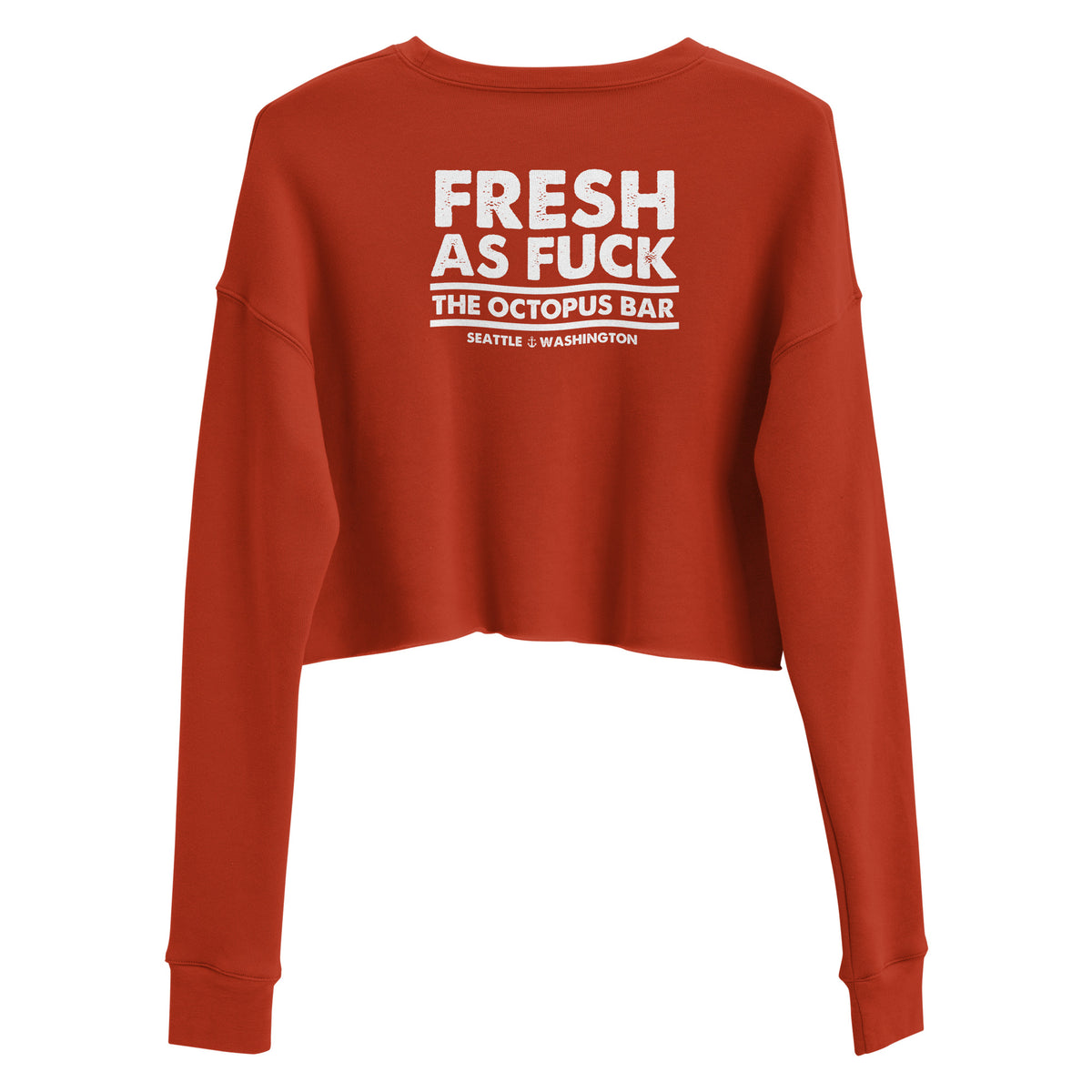 fresh as fuck crop crewneck